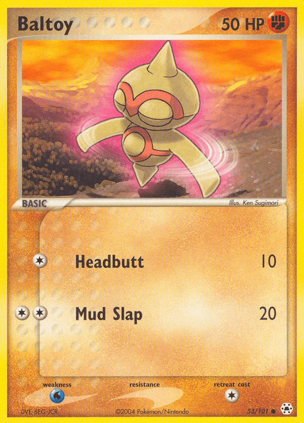 Carta Baltoy 53/101 do set Hidden Legends — Pokémon TCG | Bynx
