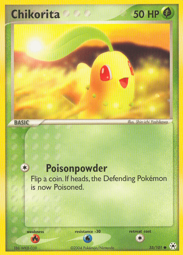 Carta Chikorita 55/101 do set Hidden Legends — Pokémon TCG | Bynx