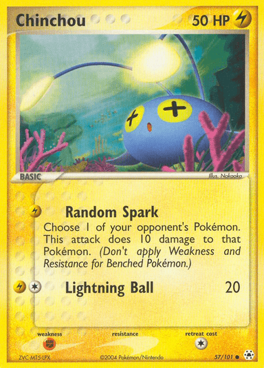 Carta Chinchou 57/101 do set Hidden Legends — Pokémon TCG | Bynx
