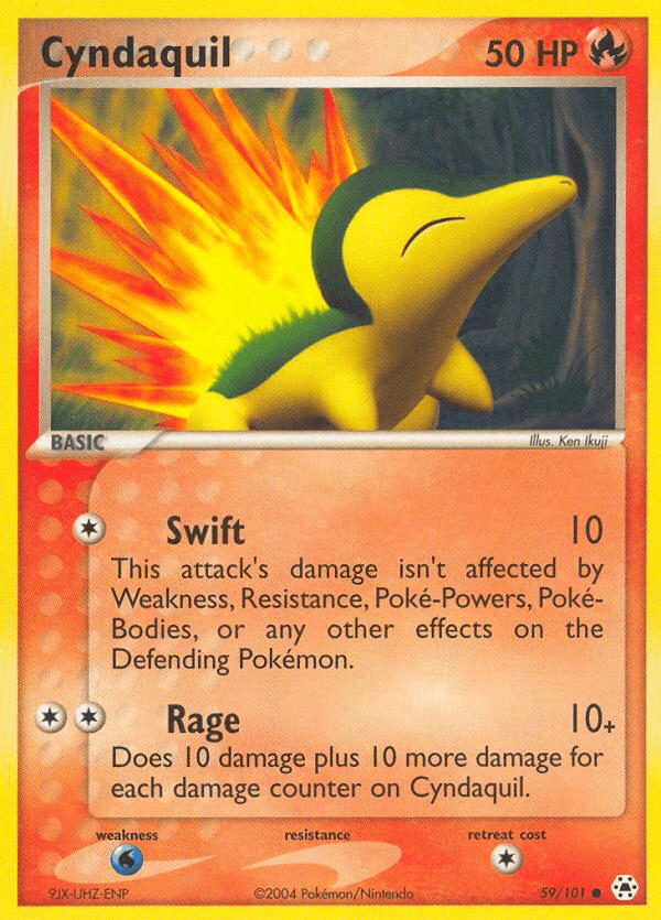 Carta Cyndaquil 59/101 do set Hidden Legends — Pokémon TCG | Bynx