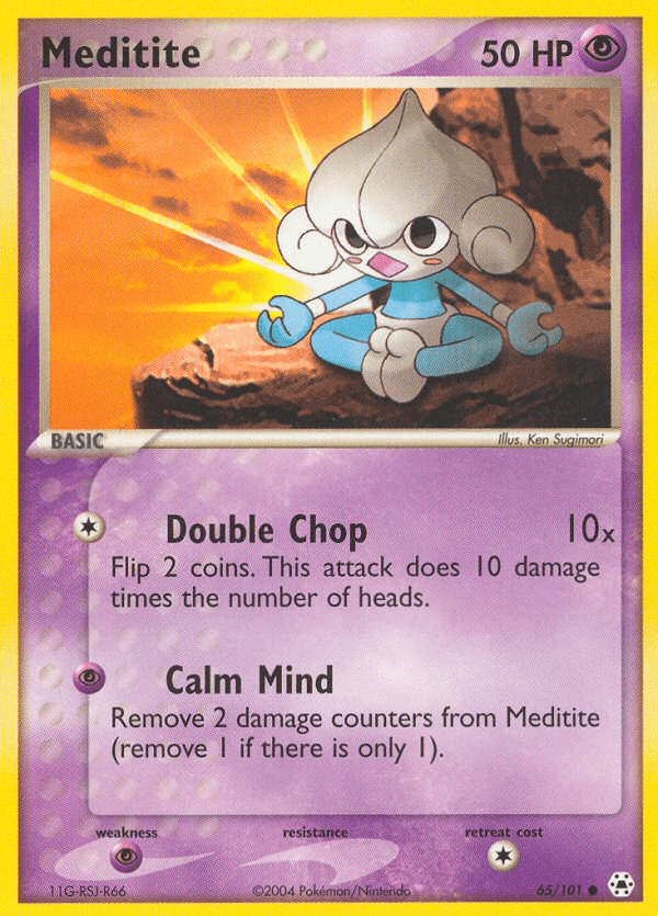 Carta Meditite 65/101 do set Hidden Legends — Pokémon TCG | Bynx
