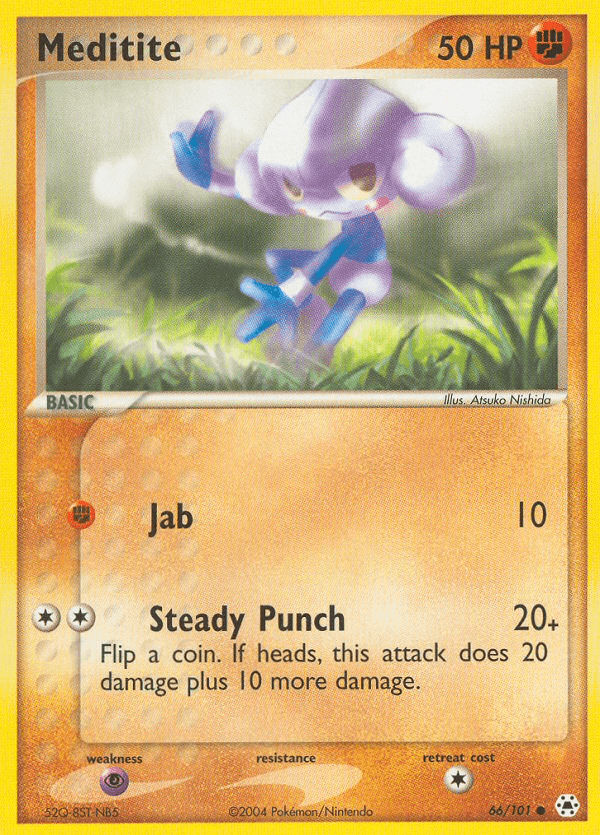 Carta Meditite 66/101 do set Hidden Legends — Pokémon TCG | Bynx