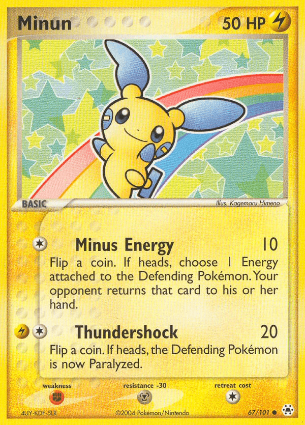 Carta Minun 67/101 do set Hidden Legends — Pokémon TCG | Bynx