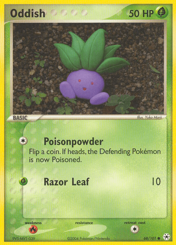 Carta Oddish 68/101 do set Hidden Legends — Pokémon TCG | Bynx