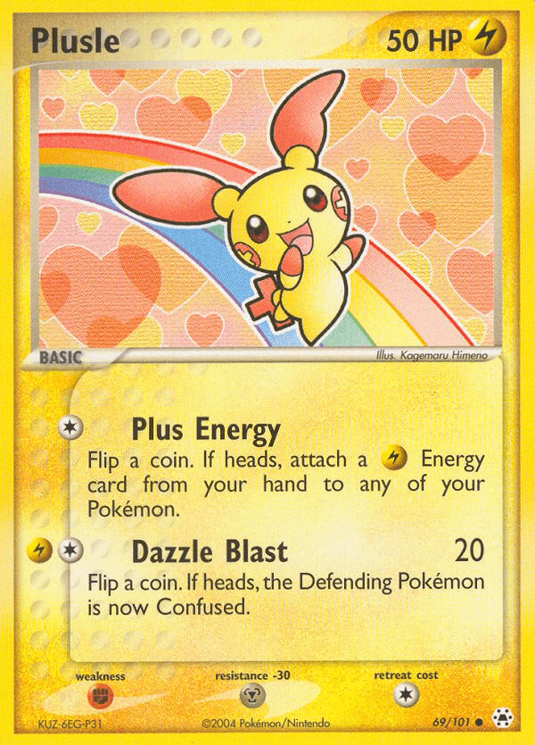 Carta Plusle 69/101 do set Hidden Legends — Pokémon TCG | Bynx