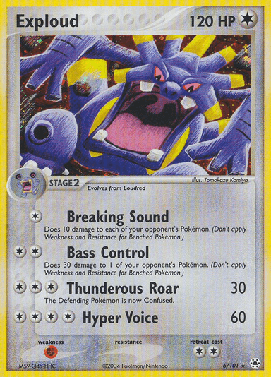 Carta Exploud 6/101 do set Hidden Legends — Pokémon TCG | Bynx