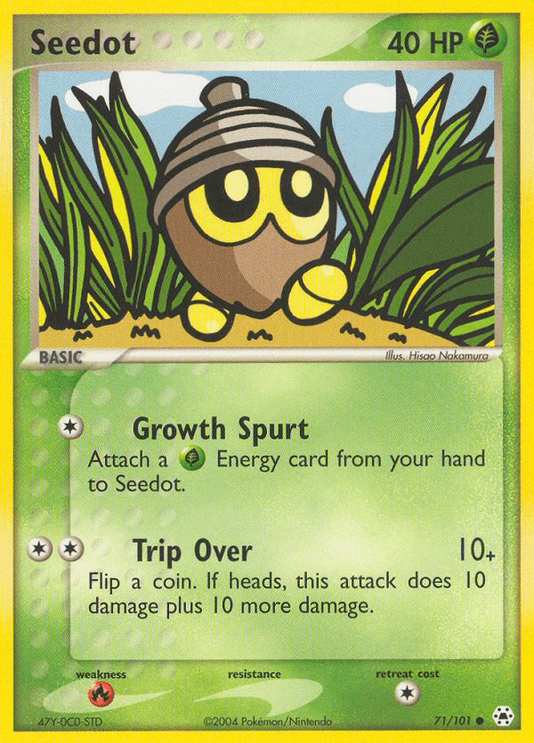 Carta Seedot 71/101 do set Hidden Legends — Pokémon TCG | Bynx
