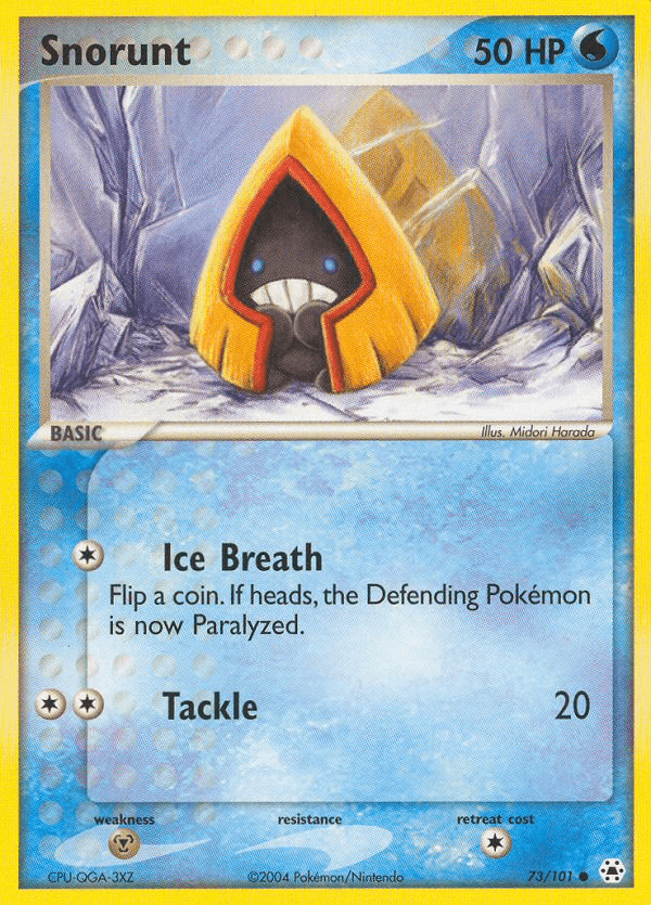 Carta Snorunt 73/101 do set Hidden Legends — Pokémon TCG | Bynx