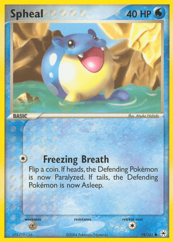 Carta Spheal 74/101 do set Hidden Legends — Pokémon TCG | Bynx
