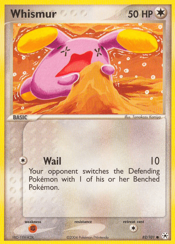 Carta Whismur 82/101 do set Hidden Legends — Pokémon TCG | Bynx