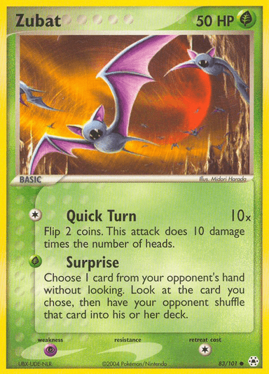 Carta Zubat 83/101 do set Hidden Legends — Pokémon TCG | Bynx