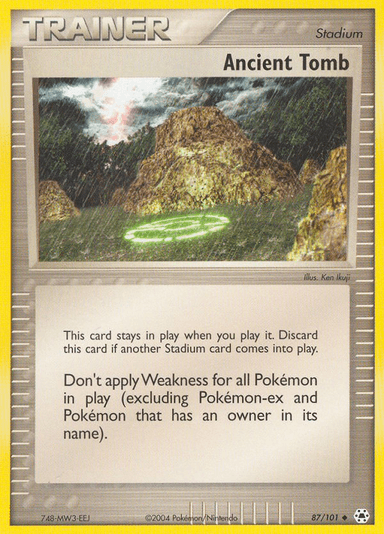 Carta Ancient Tomb 87/101 do set Hidden Legends — Pokémon TCG | Bynx