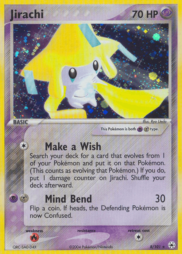 Carta Jirachi 8/101 do set Hidden Legends — Pokémon TCG | Bynx