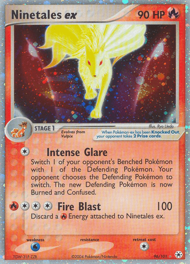 Carta Ninetales ex 96/101 do set Hidden Legends — Pokémon TCG | Bynx