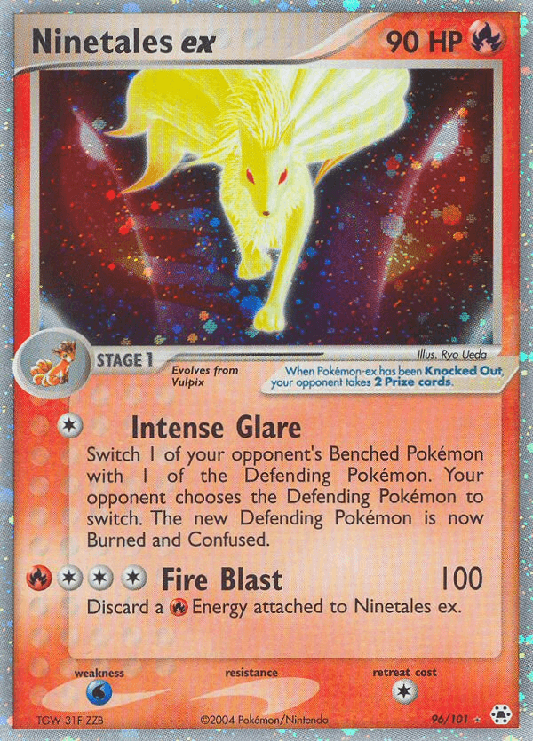 Carta Ninetales ex 96/101 do set Hidden Legends — Pokémon TCG | Bynx