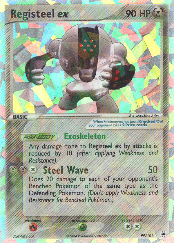 Carta Registeel ex 99/101 do set Hidden Legends — Pokémon TCG | Bynx