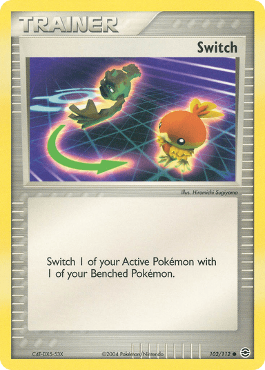 Carta Switch 102/112 do set FireRed & LeafGreen — Pokémon TCG | Bynx