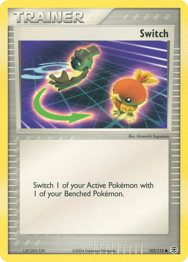 Carta Switch 102/112 do set FireRed & LeafGreen — Pokémon TCG | Bynx