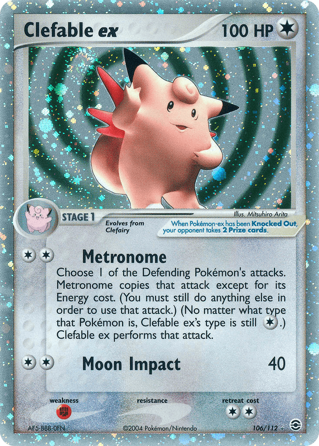 Carta Clefable ex 106/112 do set FireRed & LeafGreen — Pokémon TCG | Bynx