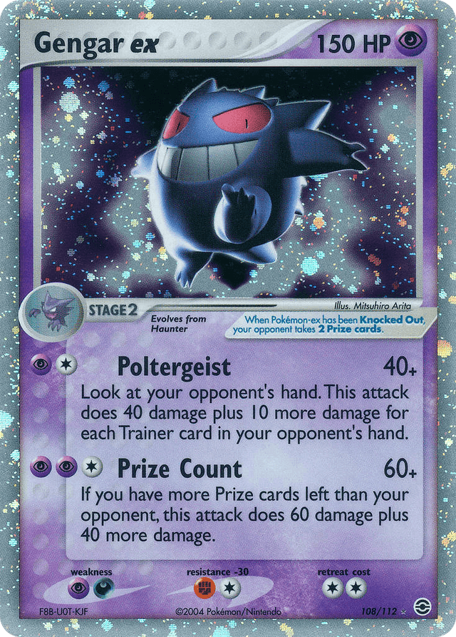 Carta Gengar ex 108/112 do set FireRed & LeafGreen — Pokémon TCG | Bynx
