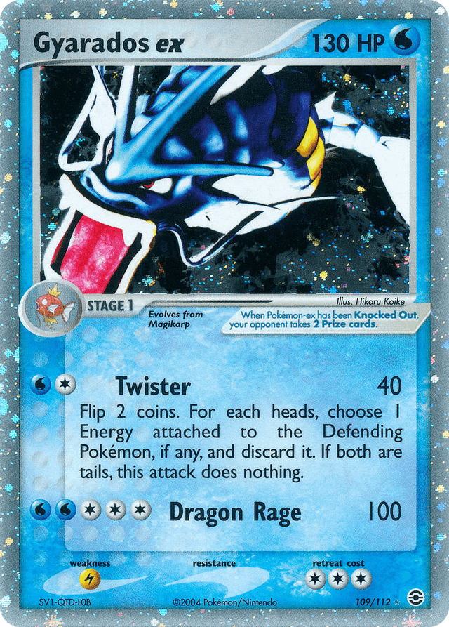 Carta Gyarados ex 109/112 do set FireRed & LeafGreen — Pokémon TCG | Bynx