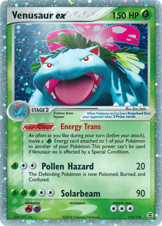 Carta Venusaur ex 112/112 do set FireRed & LeafGreen — Pokémon TCG | Bynx