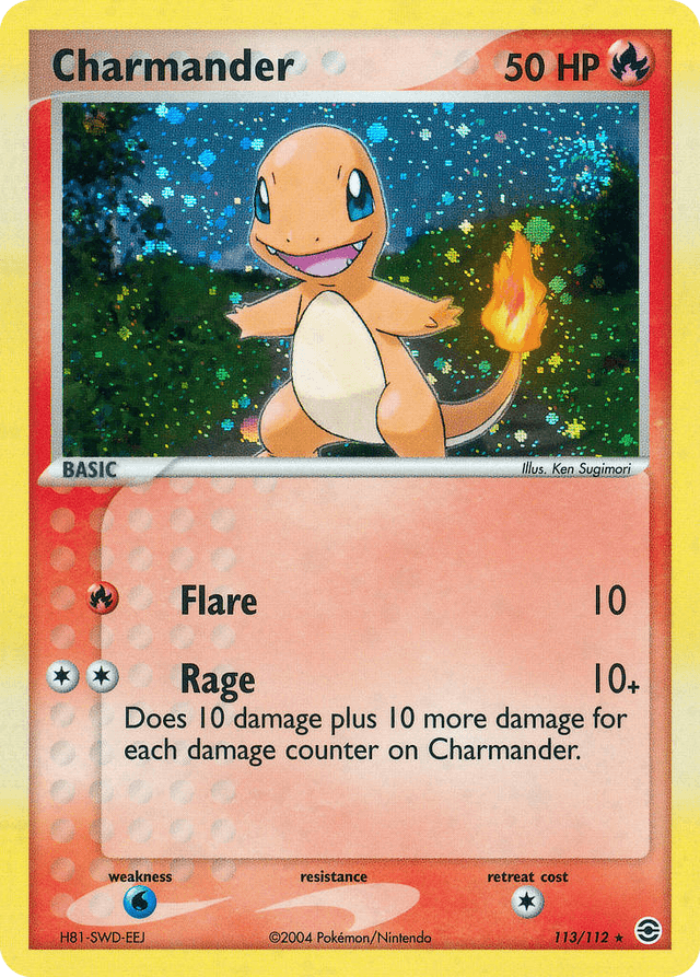 Carta Charmander 113/112 do set FireRed & LeafGreen — Pokémon TCG | Bynx