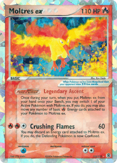 Carta Moltres ex 115/112 do set FireRed & LeafGreen — Pokémon TCG | Bynx
