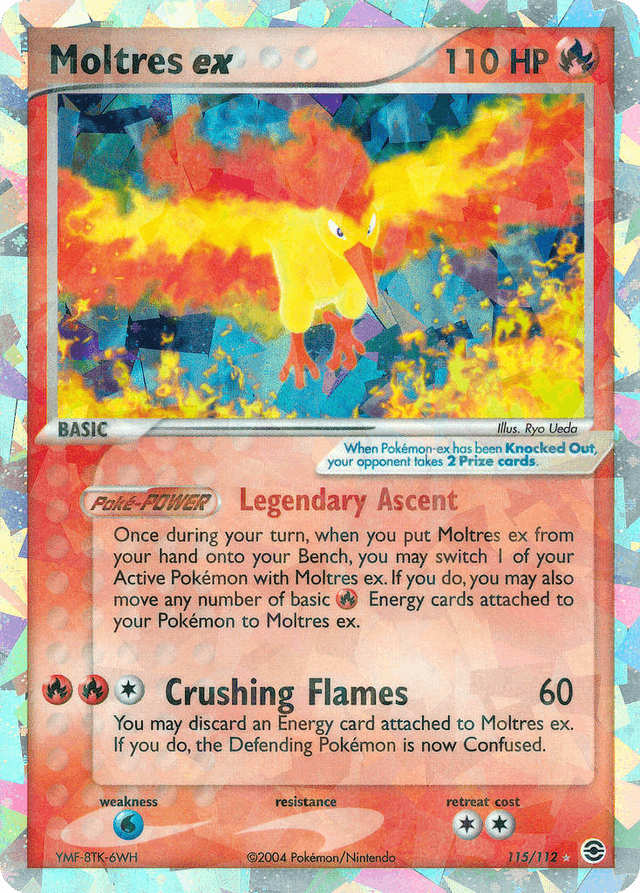 Carta Moltres ex 115/112 do set FireRed & LeafGreen — Pokémon TCG | Bynx