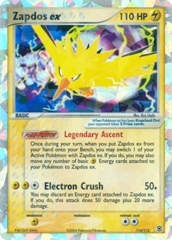 Zapdos ex 116/112 — FireRed & LeafGreen