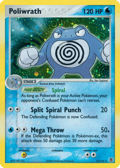 Carta Poliwrath 11/112 do set FireRed & LeafGreen — Pokémon TCG | Bynx