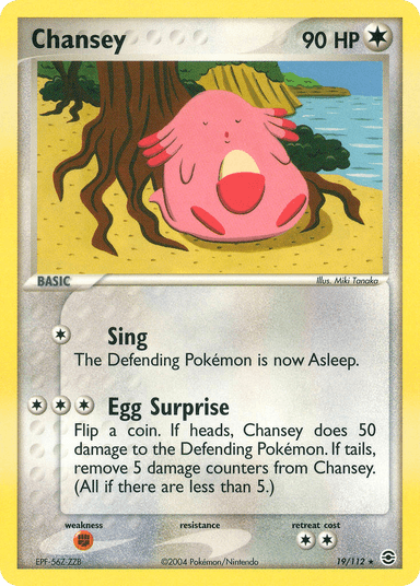 Carta Chansey 19/112 do set FireRed & LeafGreen — Pokémon TCG | Bynx
