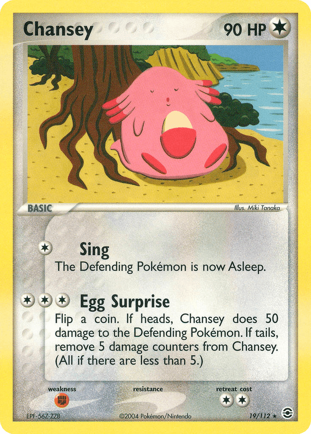 Carta Chansey 19/112 do set FireRed & LeafGreen — Pokémon TCG | Bynx