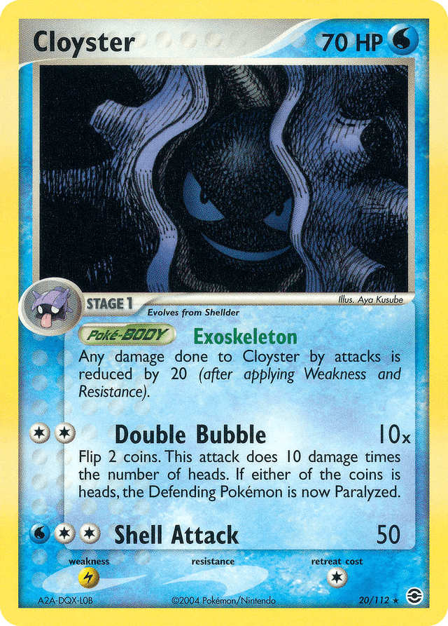 Carta Cloyster 20/112 do set FireRed & LeafGreen — Pokémon TCG | Bynx