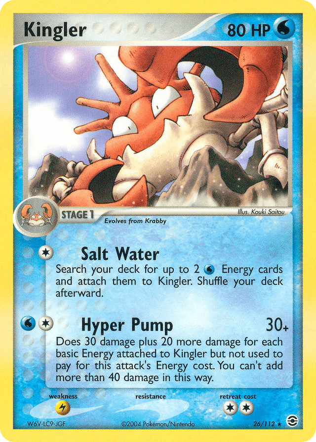 Carta Kingler 26/112 do set FireRed & LeafGreen — Pokémon TCG | Bynx