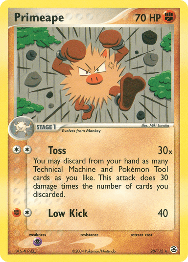 Carta Primeape 28/112 do set FireRed & LeafGreen — Pokémon TCG | Bynx
