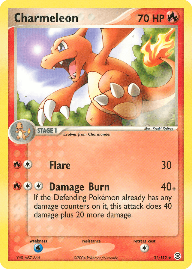 Carta Charmeleon 31/112 do set FireRed & LeafGreen — Pokémon TCG | Bynx