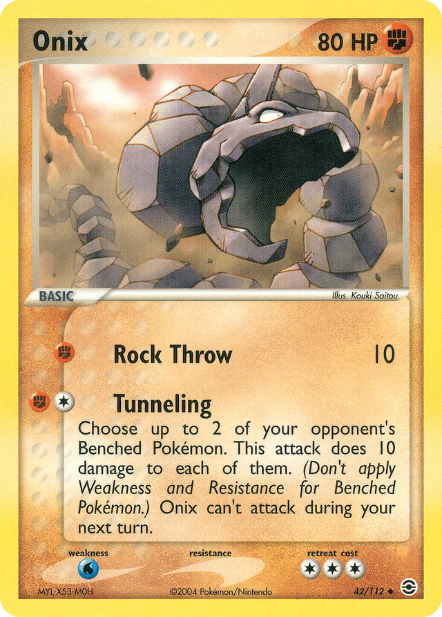 Carta Onix 42/112 do set FireRed & LeafGreen — Pokémon TCG | Bynx