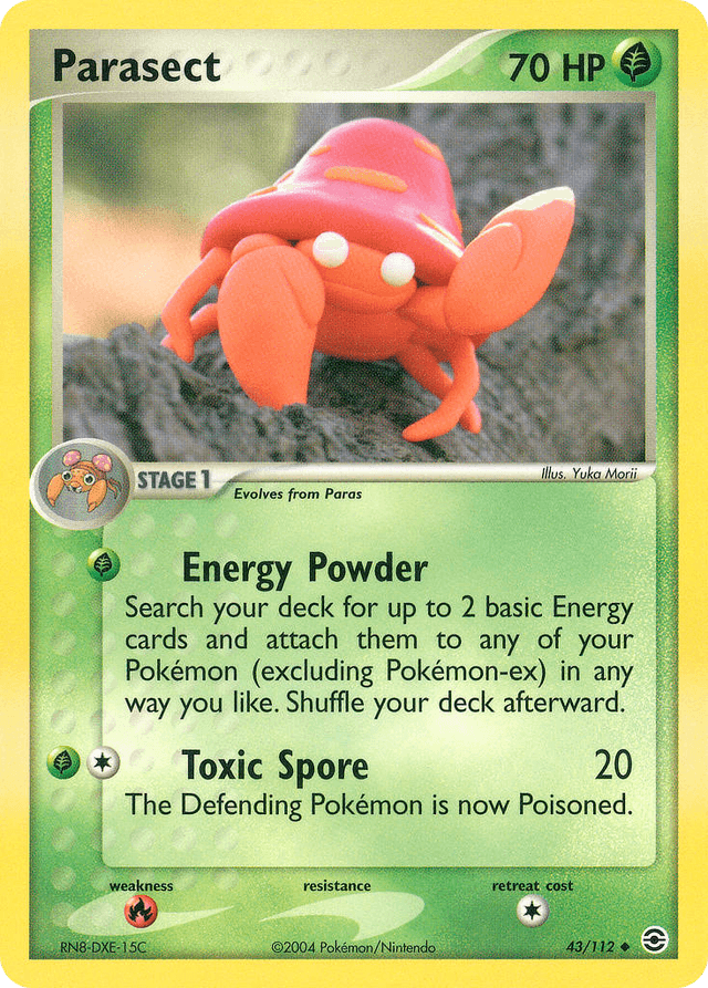 Carta Parasect 43/112 do set FireRed & LeafGreen — Pokémon TCG | Bynx