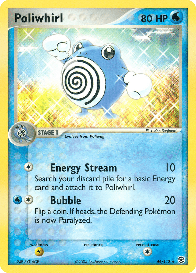 Carta Poliwhirl 46/112 do set FireRed & LeafGreen — Pokémon TCG | Bynx