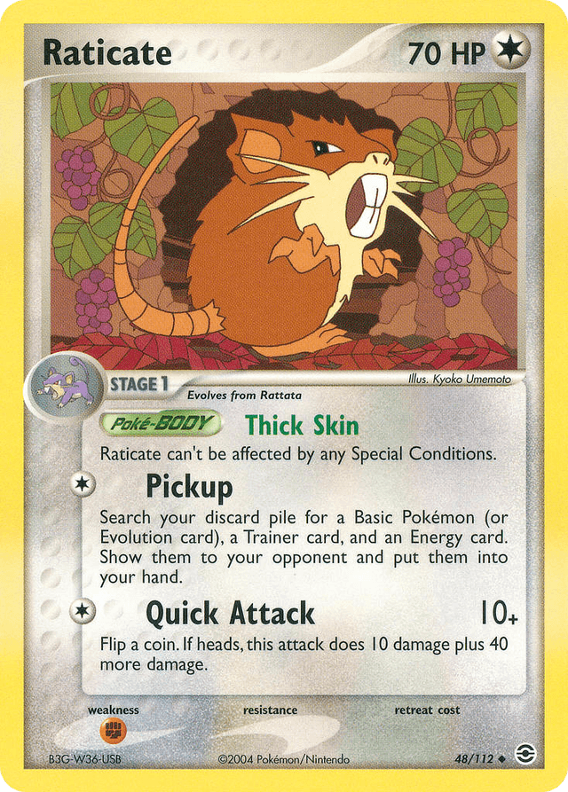 Carta Raticate 48/112 do set FireRed & LeafGreen — Pokémon TCG | Bynx