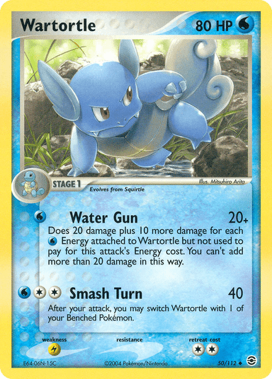 Carta Wartortle 50/112 do set FireRed & LeafGreen — Pokémon TCG | Bynx
