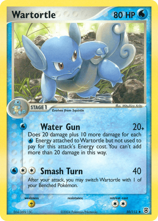 Carta Wartortle 50/112 do set FireRed & LeafGreen — Pokémon TCG | Bynx