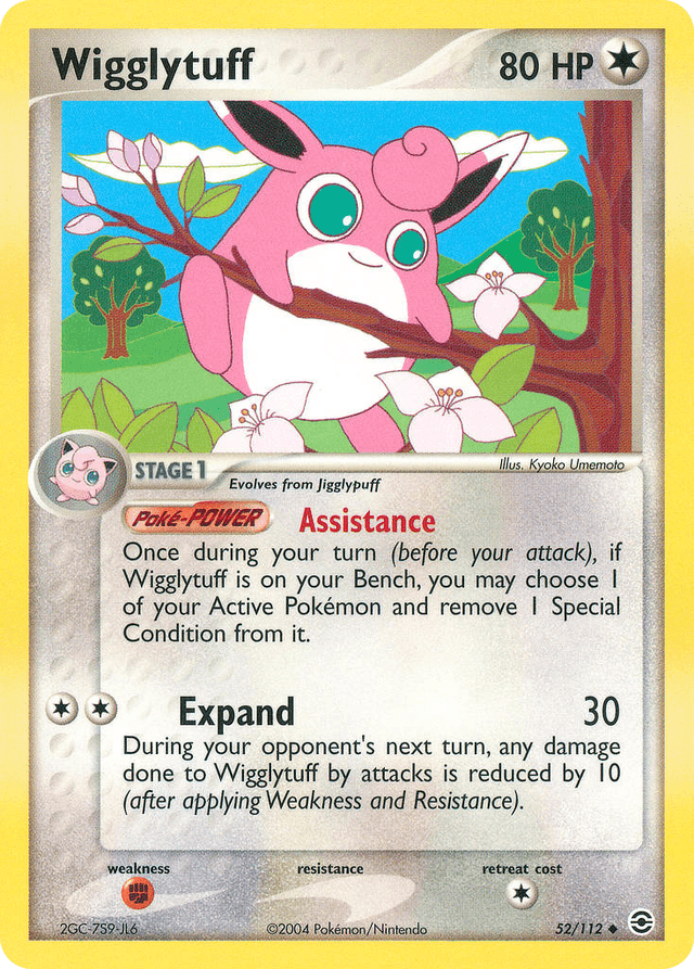 Carta Wigglytuff 52/112 do set FireRed & LeafGreen — Pokémon TCG | Bynx
