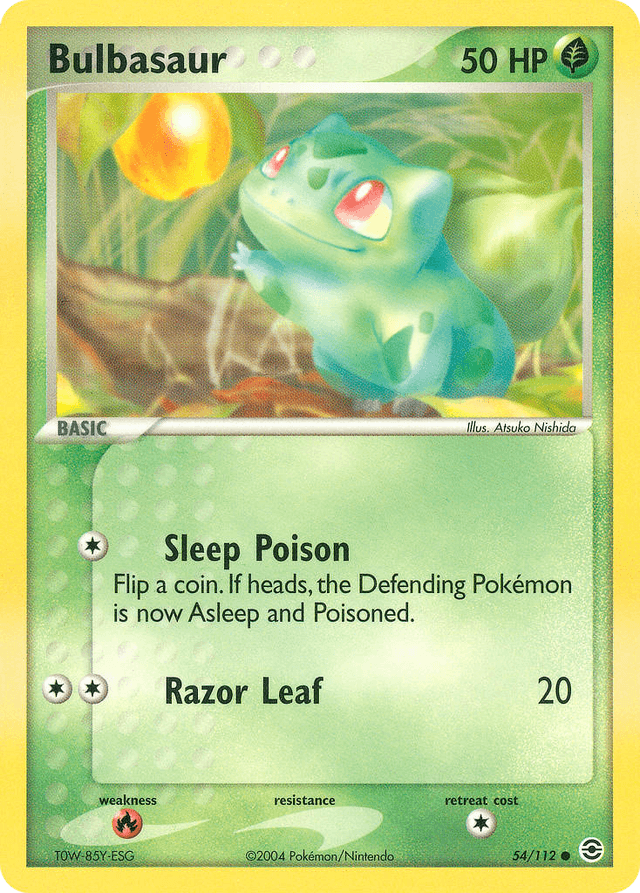 Carta Bulbasaur 54/112 do set FireRed & LeafGreen — Pokémon TCG | Bynx