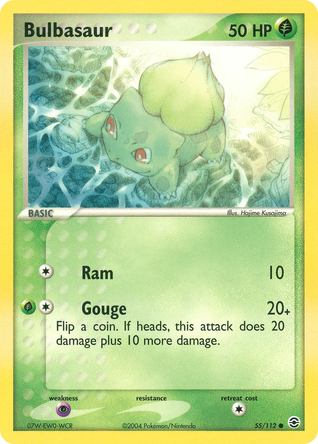 Carta Bulbasaur 55/112 do set FireRed & LeafGreen — Pokémon TCG | Bynx