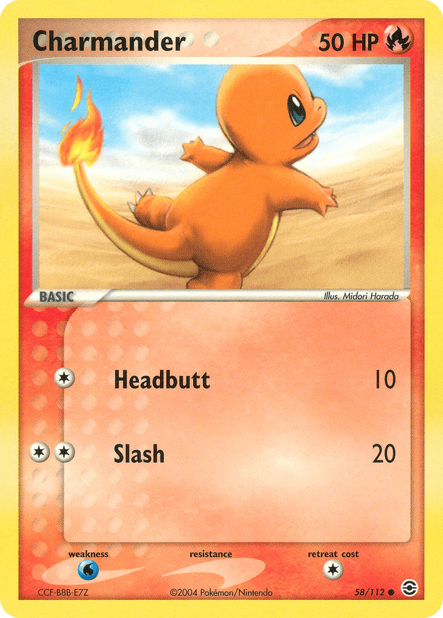 Carta Charmander 58/112 do set FireRed & LeafGreen — Pokémon TCG | Bynx