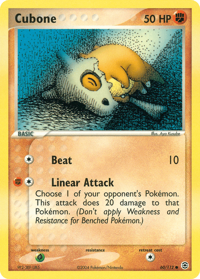 Carta Cubone 60/112 do set FireRed & LeafGreen — Pokémon TCG | Bynx