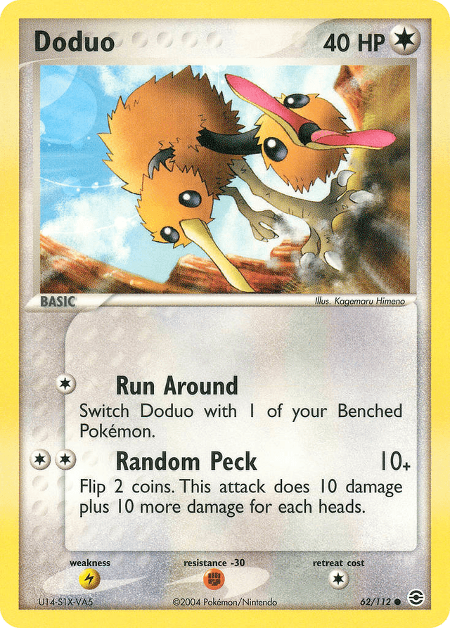 Carta Doduo 62/112 do set FireRed & LeafGreen — Pokémon TCG | Bynx