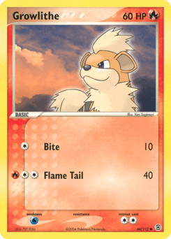 Growlithe 64 — FireRed & LeafGreen